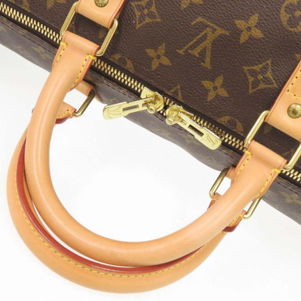 LOUIS VUITTON Brown Monogram Canvas Keepall 55 Boston Bag - Picture 6 of 10